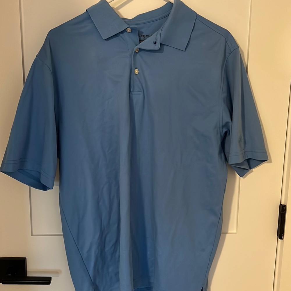 Men’s Light Blue Walter Hagen Golf Polo - Medium